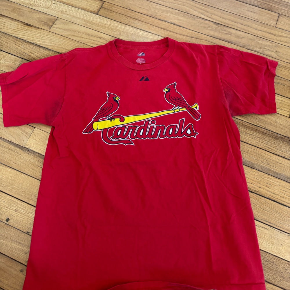 Majestic Red Cardinals Short Sleeve Tee